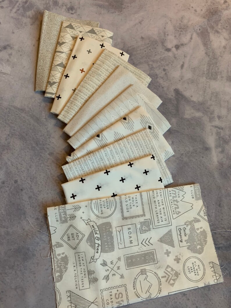 Smoke and Rust Fabric Collection Fat Quarter Bundle Etsy