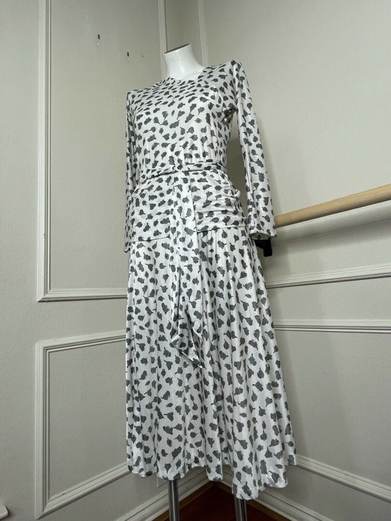 vintage HALSTON V Silky Poly Nylon Sheep Print No… - image 2