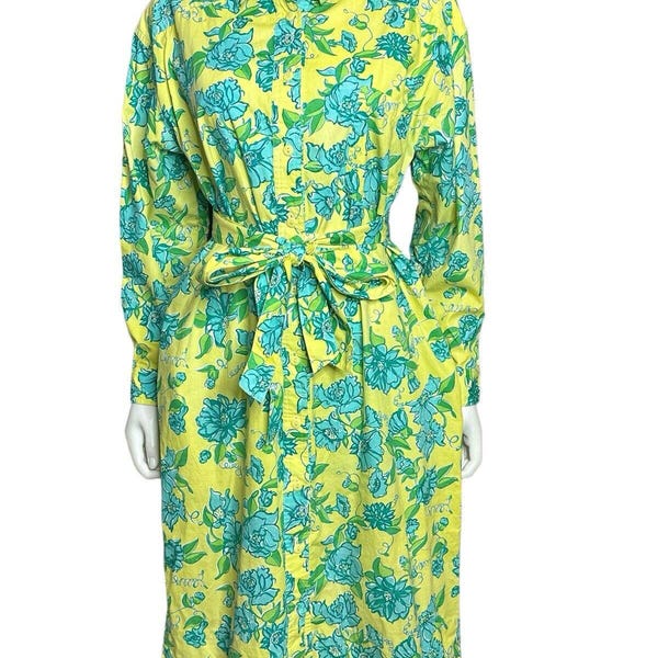 Multicolor Floral Cotton Shirt Dress | Floral Pattern | For Women