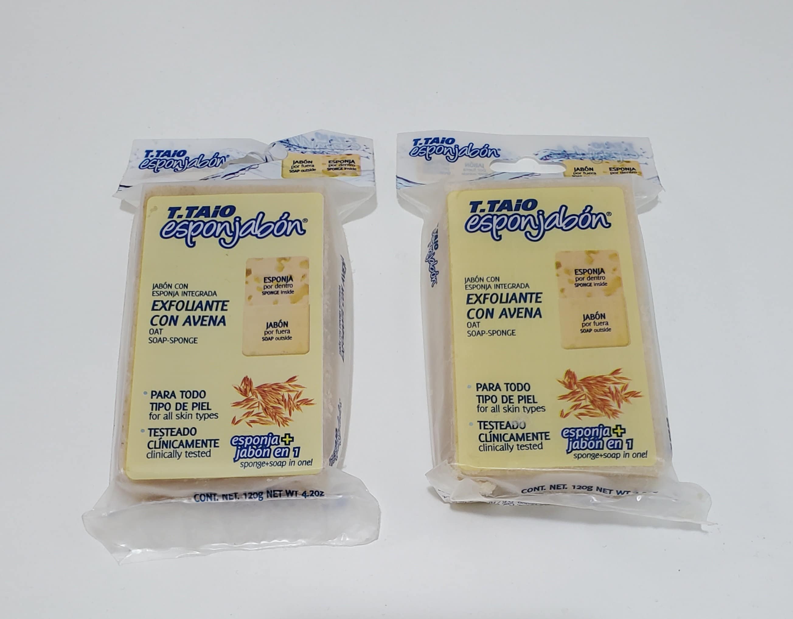 Esponjabon T.taio Oatmeal / Avena 2 Pcs Bundle 4.2 Oz Etsy