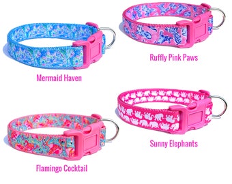 Dog Collar and/or Leash | Mermaids | Pups | Elephants | Flamingos | Pineapples | Parties | Coral