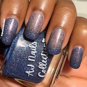 Blue Purple to Grey Beige Thermal Nail Polish Varnish 5ml and 10ml Bottles UK Indie Nail Brand Summer 2026 Gifts Vegan Manicure change Fun