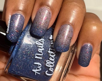 Blue Purple to Grey Beige Thermal Nail Polish Varnish 5ml and 10ml Bottles UK Indie Nail Brand Summer 2026 Gifts Vegan Manicure change Fun