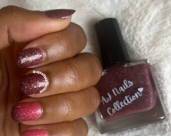 Maroon Purple Red Pink Colour Change Thermal Nail Polish Varnish 5ml and 10ml Bottles UK Indie Brand Gift Ideas Summer Nail Colours Fun 2026