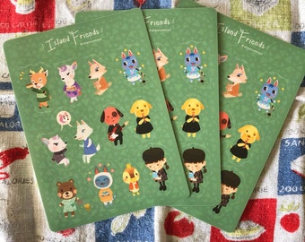 animal crossing sticker sheet