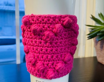 Pink Heart Cozie