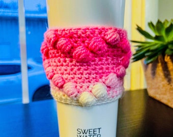 Pink Gradient Heart Cozie