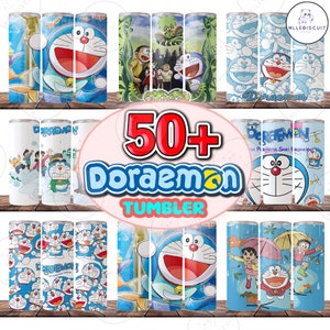 50+ Doraemon Tumbler Bundle, Anime Tumbler 20oz Skinny Sublimation, Doraemon Bundle Digital Design, PNG Instant Download