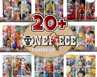 20+ One Piece Tumbler Bundle, Anime Tumbler 20oz Skinny Sublimation, One Piece Bundle Digital Design, PNG Instant Download