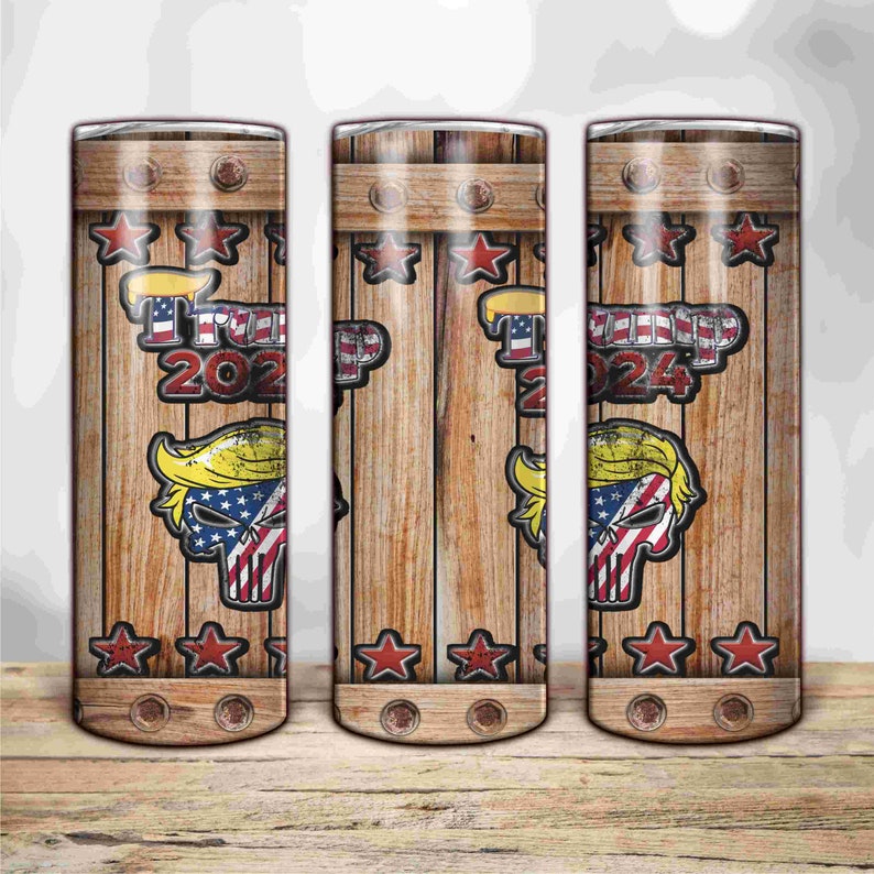 Trump Punisher 2024 Whiskey Barrell Digital Tumbler | Etsy