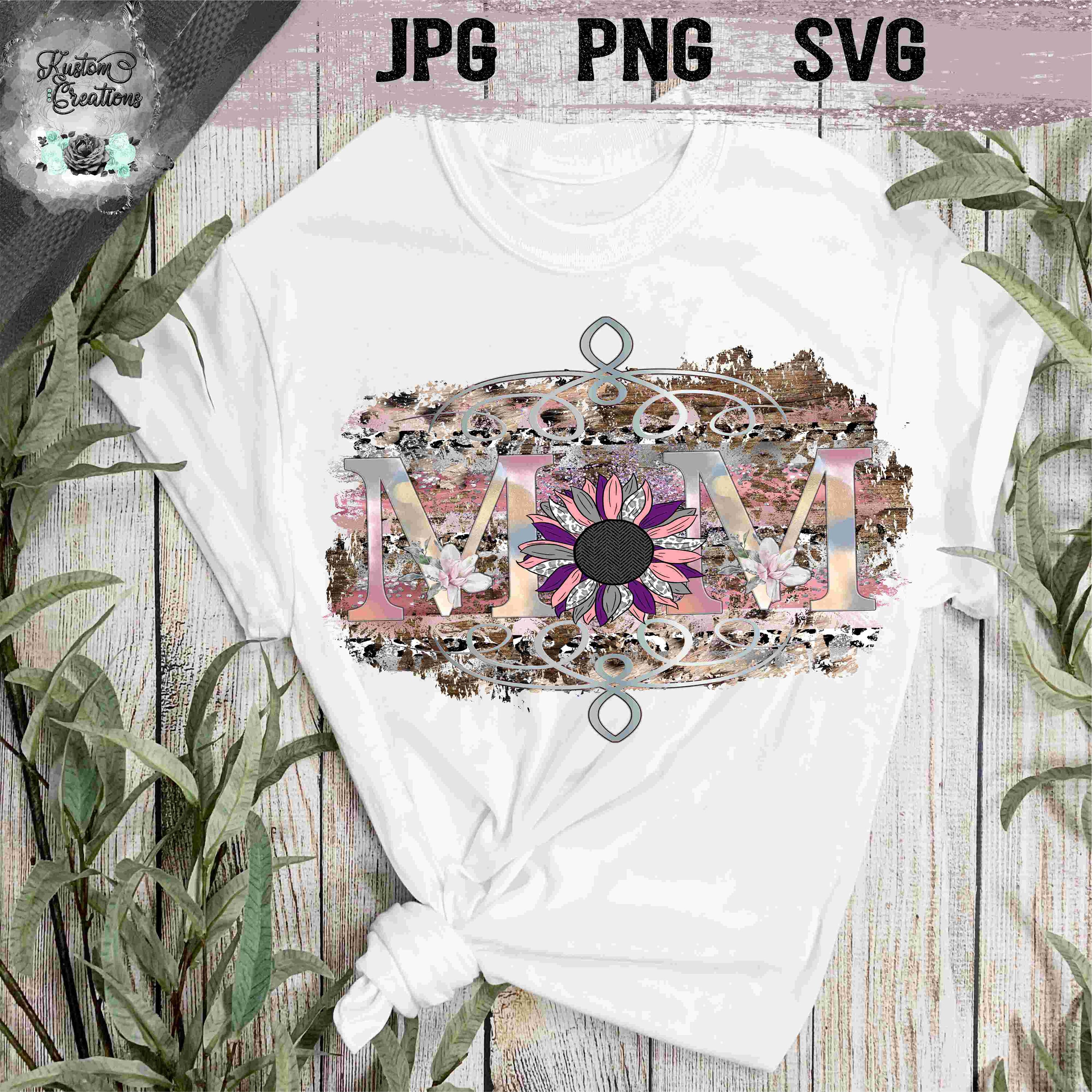 Download Girasol mamá floral / PNG SVG / Diseño de sublimación / | Etsy