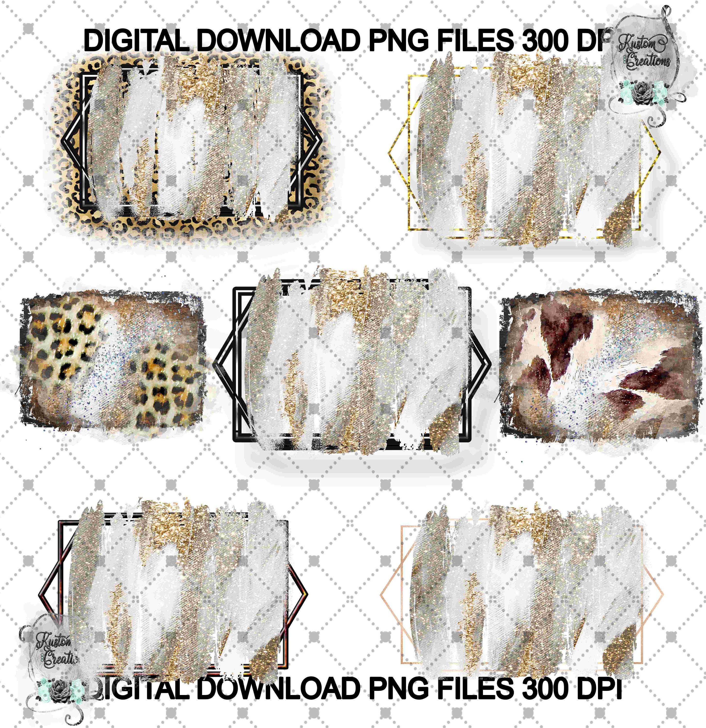Sublimation Frame Bundle PNG Sublimation Design Instant | Etsy