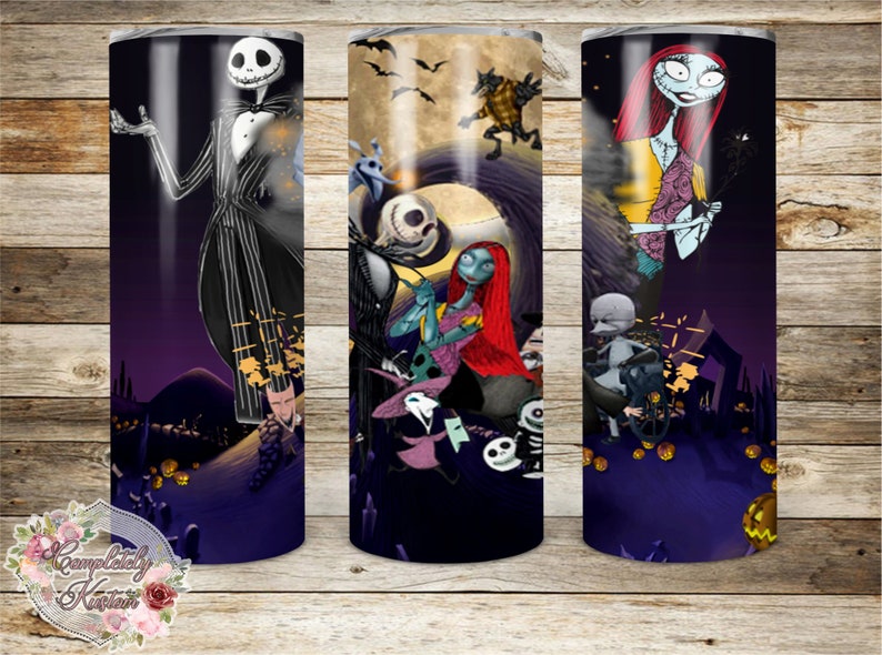 Nightmare Before Christmas Digital Sublimation Tumbler | Etsy