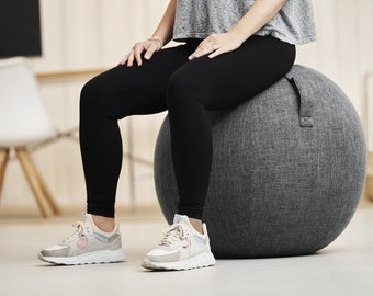 Home office sitting ball with cover