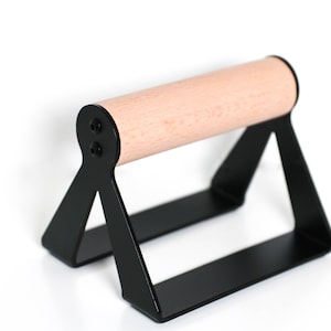 Set of 2 push-up bars with wooden handles image 4