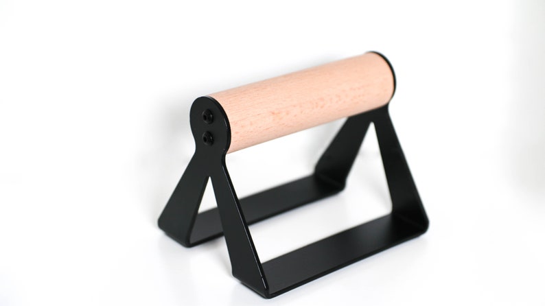 Set of 2 push-up bars with wooden handles image 4