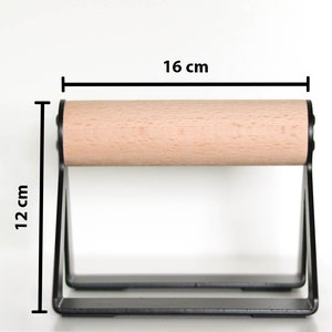 Set of 2 push-up bars with wooden handles image 3