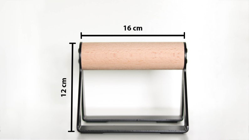 Set of 2 push-up bars with wooden handles image 3