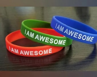 Children's Affirmation Wristband/Children's Wristband/Silicone Wristband/Positive Bracelet/Children's Bracelet