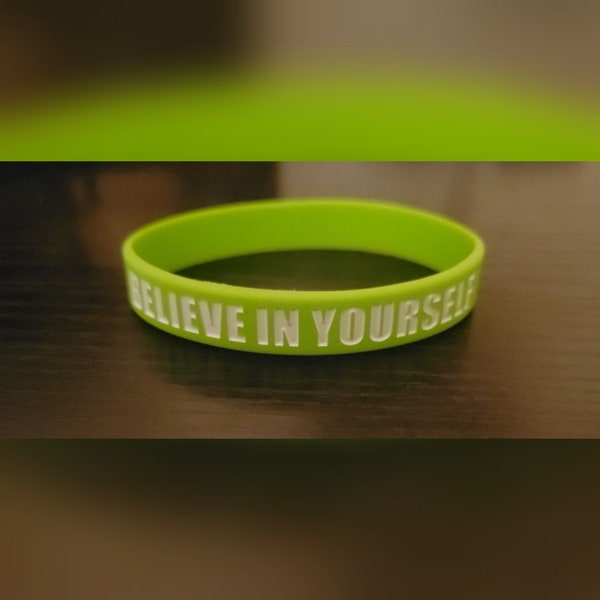 Children's Inspo Wristband/Children's Wristband/Inspirational Wristband/Silicone Wristband/Positive Bracelet/Children's Bracelet