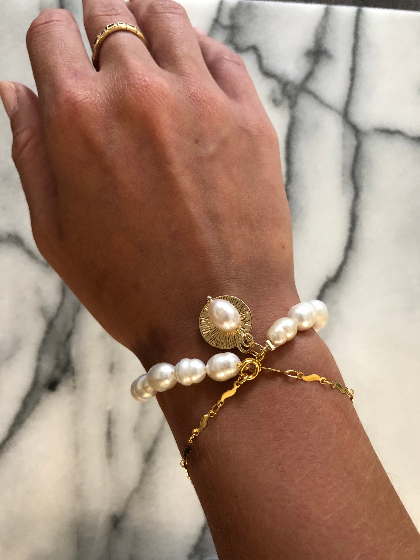 Etsy pearl bracelet Clearance