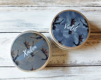 Parfume Candle Inspired by Fourth Wing Violet and Xaden Scented Candle
