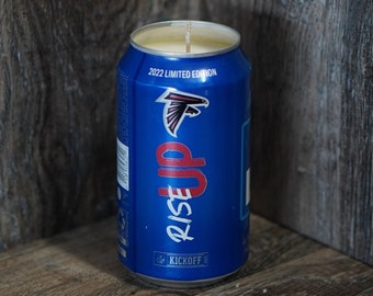 NFL Atlanta Falcons Bud Light Soy Candle - Hand Poured Bud Light Beer Candle - Custom Scented Beer Candle