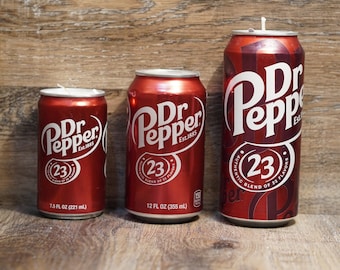 Dr Pepper Soy Candle | Hand Poured Dr Pepper Soda Can Candle | Custom Scented Soda Pop Candle