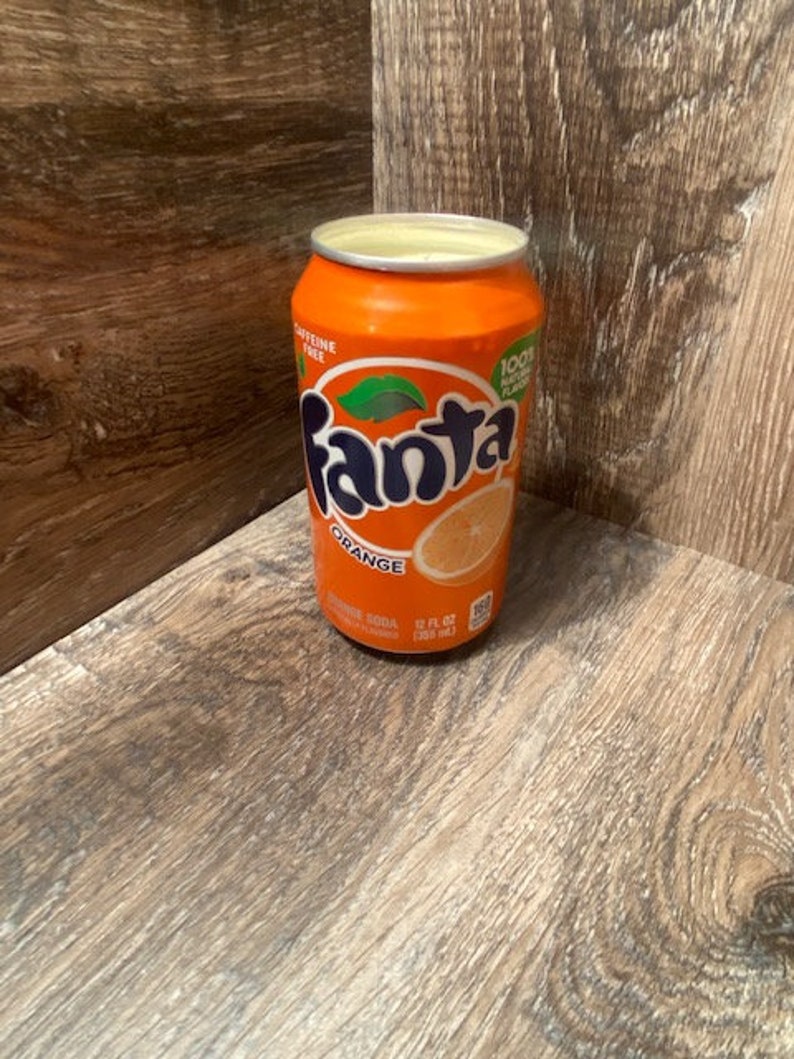 Orange Fanta Soy Candle  Hand Poured Soda Can Candle  Custom image 4