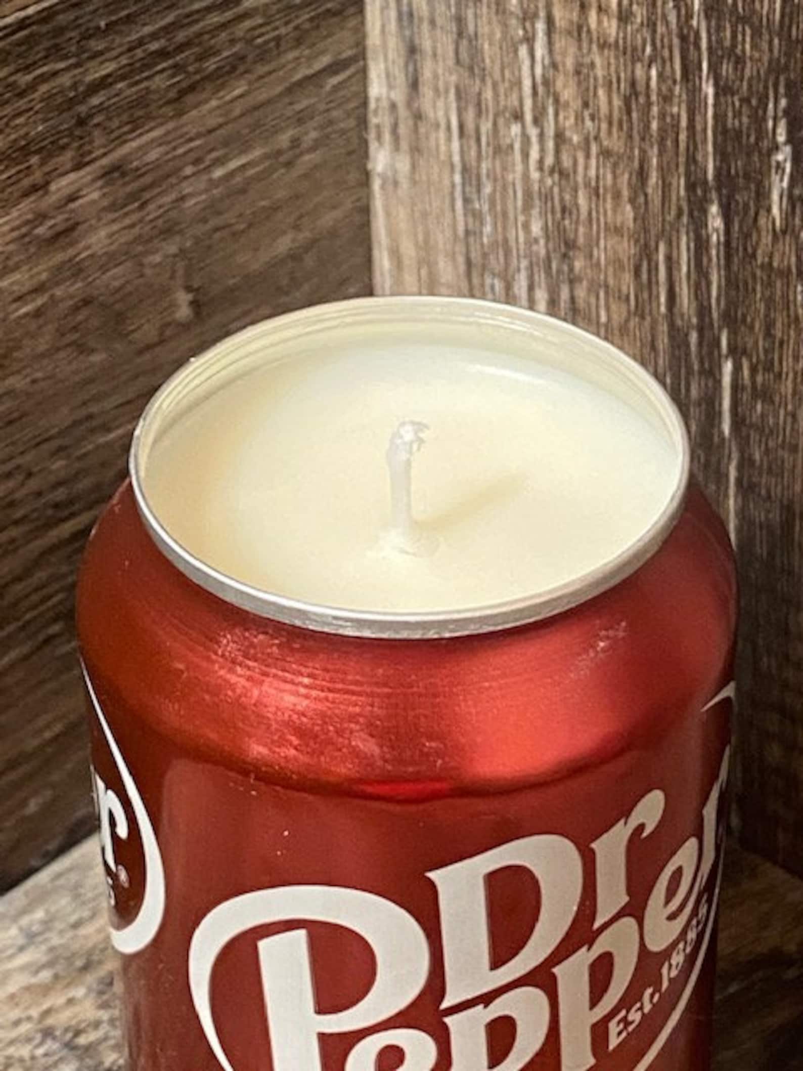 Dr Pepper Soy Candle Hand Poured Dr Pepper Soda Can Candle Custom