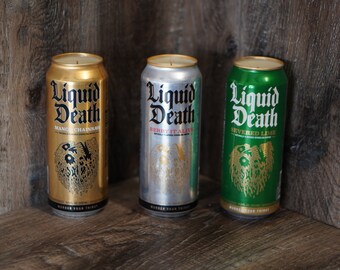 Liquid Death - Lime | Berry | Mango Soy Candle | Hand Poured Can Candle | Custom Scented Liquid Death Candle