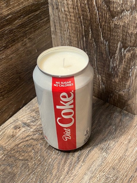 Diet Coke Soy Candle - Hand Poured Diet Coca Cola Soda Can Candle - Custom Scented Soda Pop Candle
