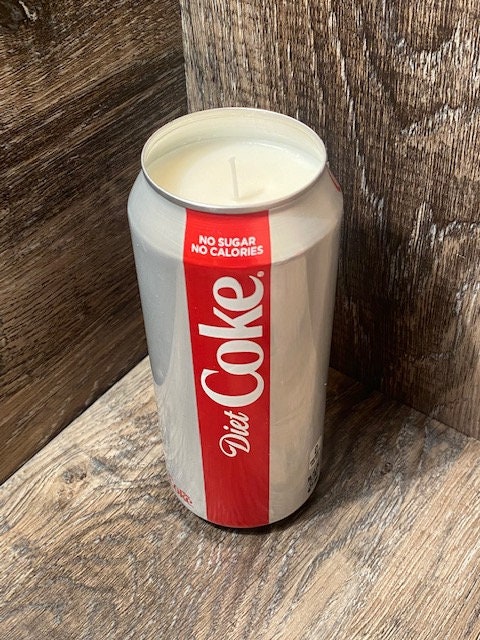 Diet Coke Soy Candle - Hand Poured Diet Coca Cola Soda Can Candle - Custom Scented Soda Pop Candle