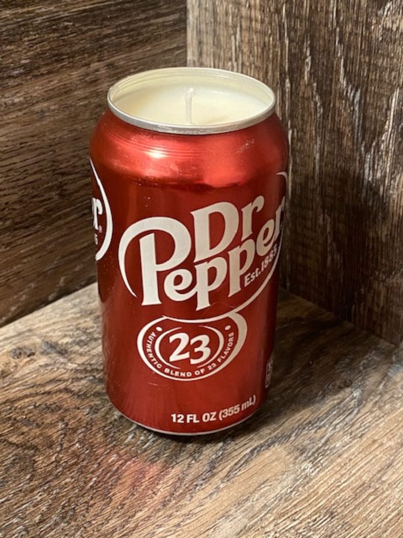 Dr Pepper Soy Candle Hand Poured Dr Pepper Soda Can Candle Etsy Sweden