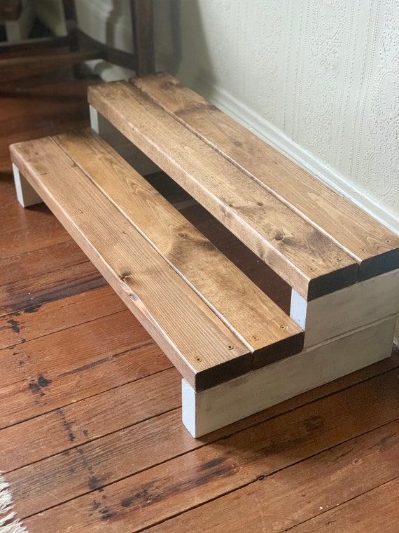Double double Farmhouse Step Stool Etsy UK