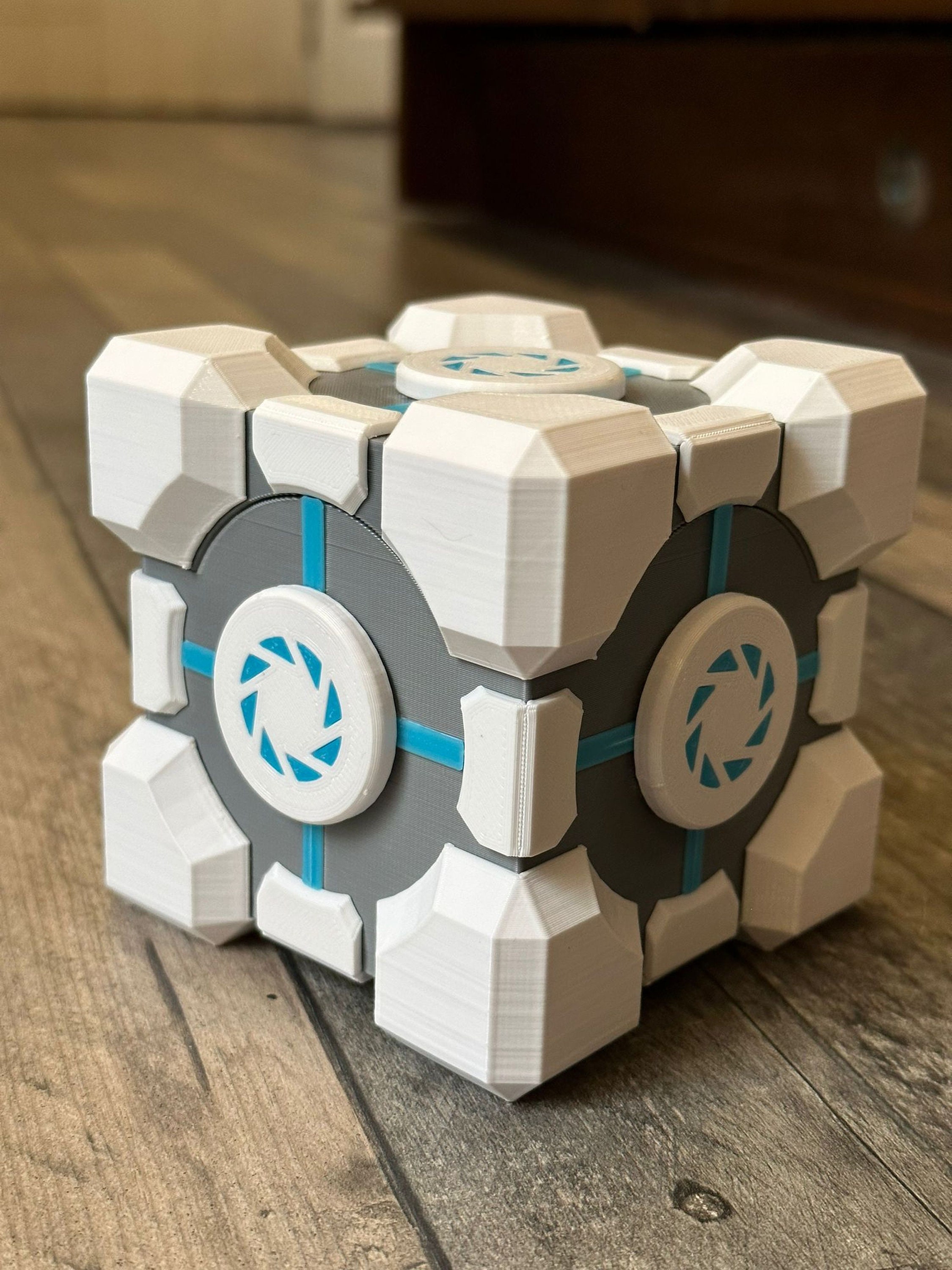 Cubo de almacenamiento Portal - Caja de regalo con luz LED, decoración,  accesorio para juegos, cosplay - 9,5 cm (3,74 pulgadas) - Etsy México, image size:2250x3000