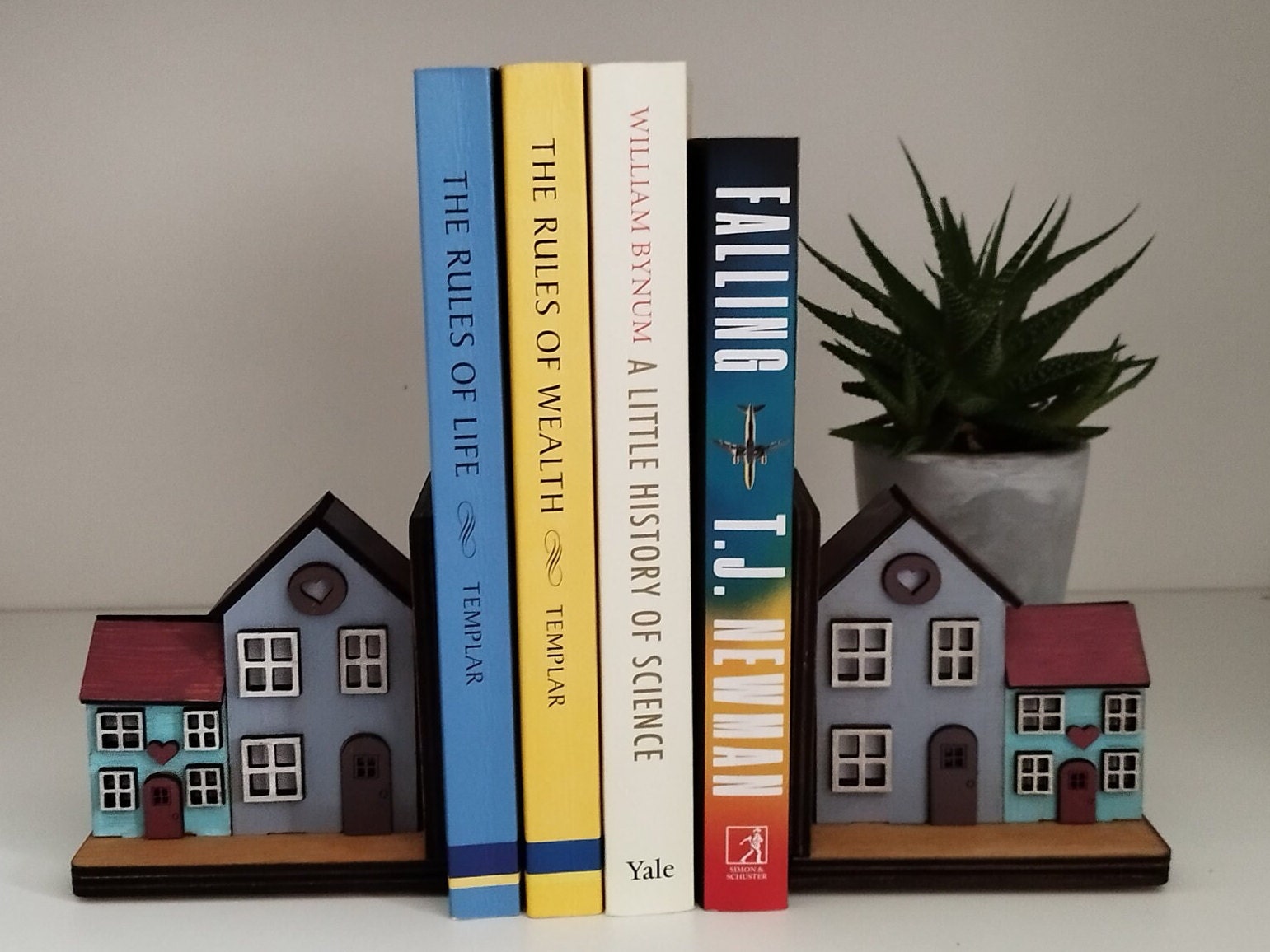 Wooden Bookends With LED Lights - Birch Plywood House - Unique Design ...