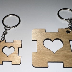 Portal Themed Wooden Keyrings - Companion Cube - Luggage Tag - Laser Cut