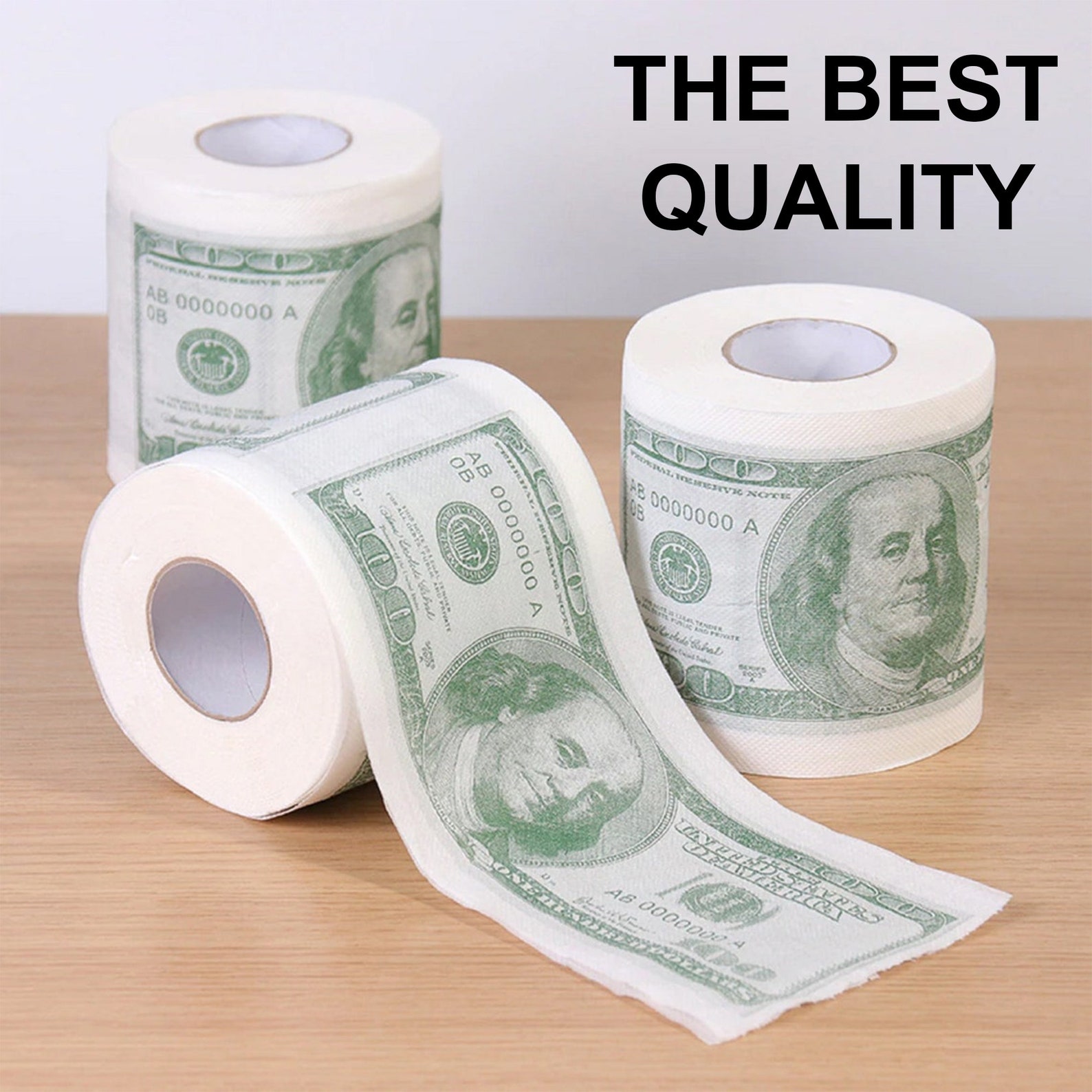 Toilet Paper Dollar Bill Benjamin Franklin Dollar Toilet Paper Etsy