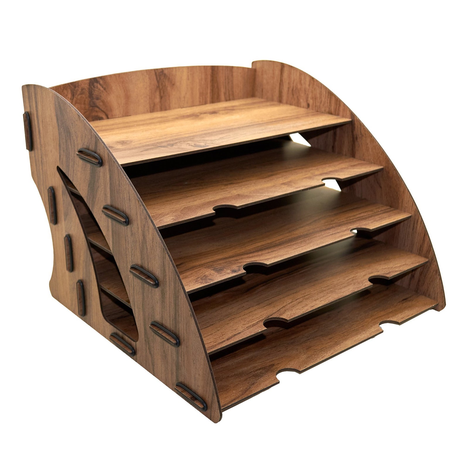 File Folder Organizer Rack / Wood Desk Organizer for Files / Etsy