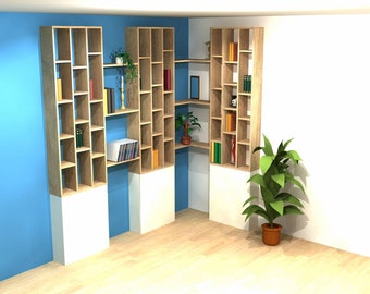 Bibliothèque Modulable en Kit - Etsy France