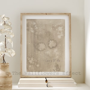 Dance in the Rain Print, Neutral Wall Art, Sepia Watercolor Art, Neutral Watercolor Print, Inspirational Art, Minimalist Watercolor Print