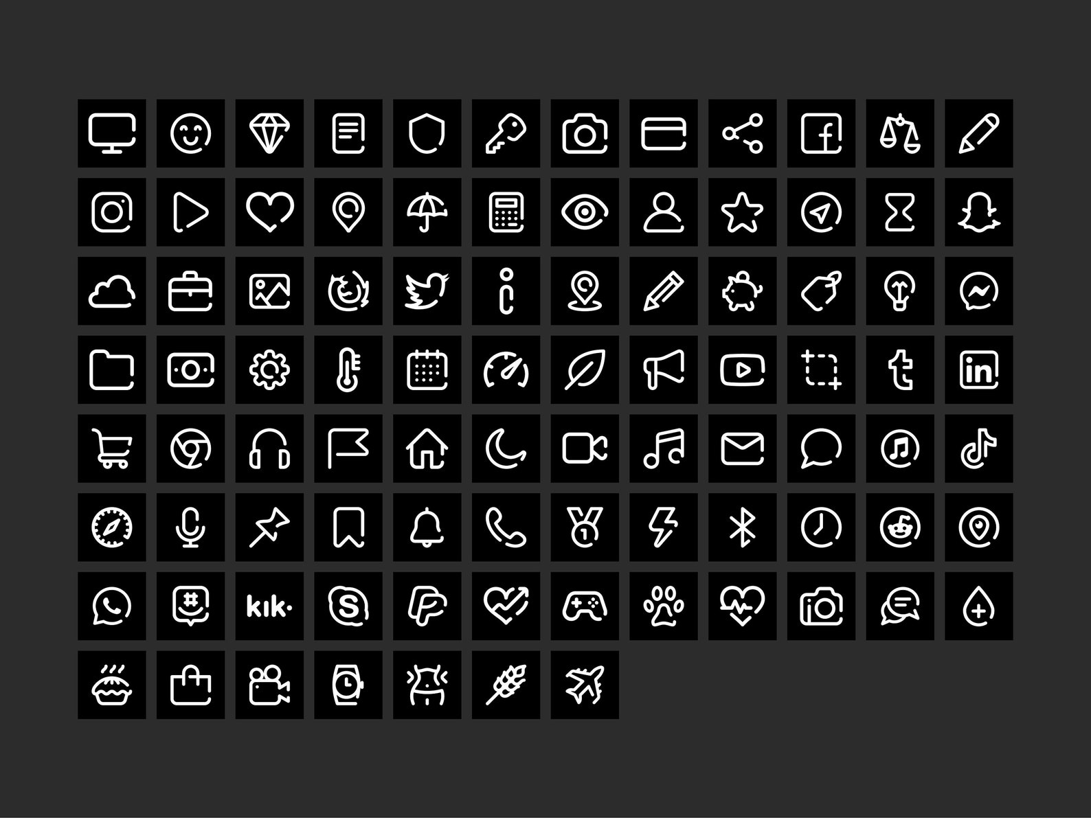 Black App Icons Pack Iphone IOS14 Black Theme Professional - Etsy UK