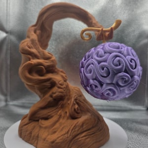 Devil Fruit and Tree Display (20 Fruit Options Including Gum Gum, Ope Ope, Paw Paw, and more) 7.5 Inches tall