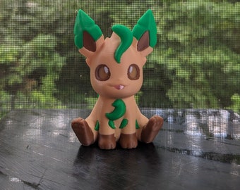 Leafeon 3d Print COLORED 3 Inches- Pokemon