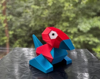 Porygon 3d Print COLORED 3 Inches Tall - Pokemon - Metallic Shine