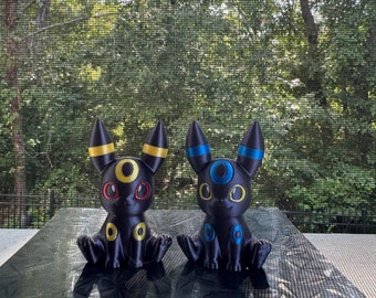 Umbreon 3d Print COLORED 3 Inches Tall - Pokemon