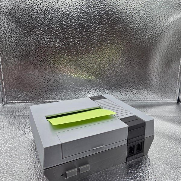 NES Sticky Note Holder 3d Printed (Sticky Note Included)