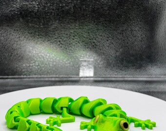 Flexi Lizard 3D Print - Metallic Shine- Random Color