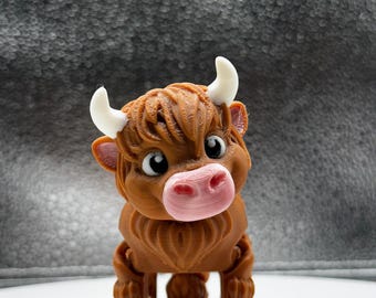 Highland Cow Fidget Flexi 3D Print
